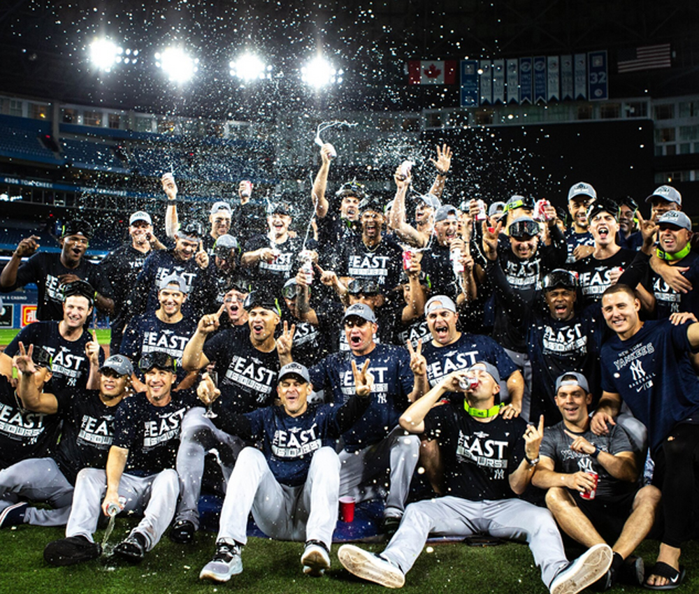 SPORTS: New York Yankees Win AL East (American League East Division) Championship